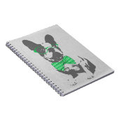 Cute grappige trendy beest Franse bulldog Notitieboek (Rechterzijde)