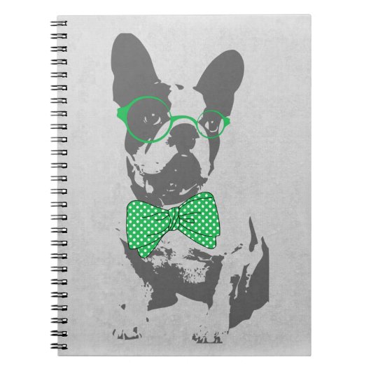 Cute grappige trendy beest Franse bulldog Notitieboek (Voorkant)