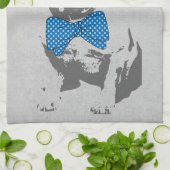 Cute grappige trendy beest Franse bulldog Theedoek (Gevouwen)