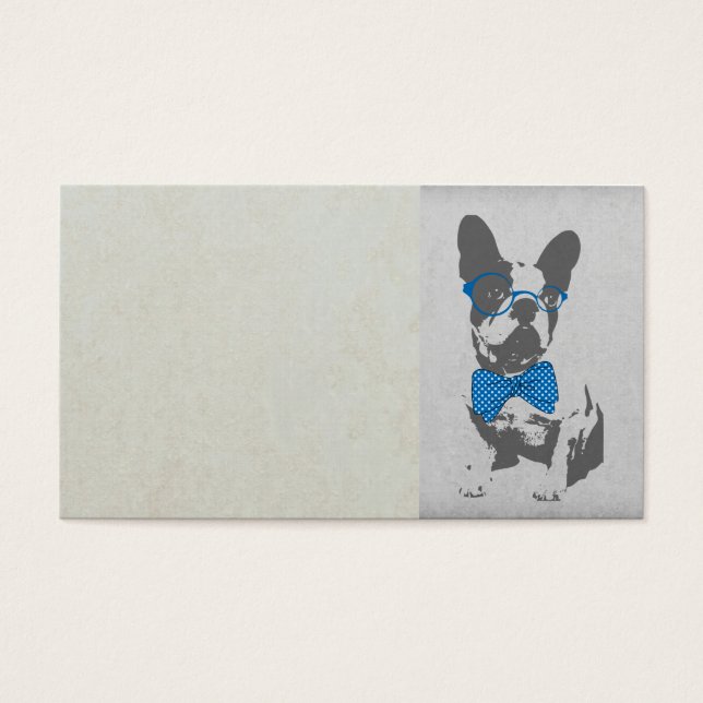 Cute grappige trendy  beest Franse bulldog Visitekaartjes (Voorkant)