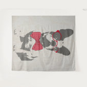 Cute grappige trendy beest Franse bulldog Wandkleed (Voorkant (horizontaal))