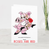 Cute grappige Valentijnsdag Feestdagen Kaart (Achterkant)