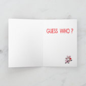 Cute grappige Valentijnsdag Feestdagen Kaart (Binnen)