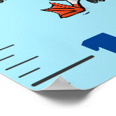 Cute grappige vogeltjes cartoon poster (Hoek)