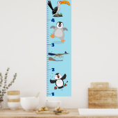 Cute grappige vogeltjes cartoon poster (Keuken)