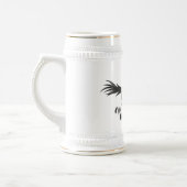 Cute grappige zebra lopende illustratie van cartoo bierpul (Links)