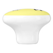 Cute grappige zebra lopende illustratie van cartoo keramische knop (Zijkant)