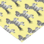 Cute grappige zebra lopende illustratie van cartoo tafelkleed (Gekanteld)