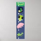 Cute grappigs cartoon growth chart poster (Voorkant)