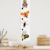 Cute grappigs cartoon growth chart poster (Keuken)