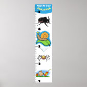 Cute grappigs cartoon growth chart poster (Voorkant)