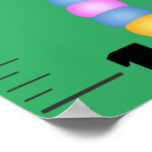 Cute grappigs cartoon growth chart poster (Hoek)