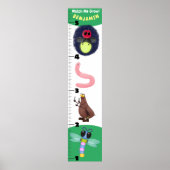 Cute grappigs cartoon growth chart poster (Voorkant)