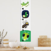 Cute grappigs cartoon growth chart poster (Keuken)