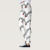 Cute grappigs Rudolph the red nosed Kerstmis carto Leggings (Links)