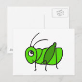 Cute Grasshopper Briefkaart (Voorkant / Achterkant)