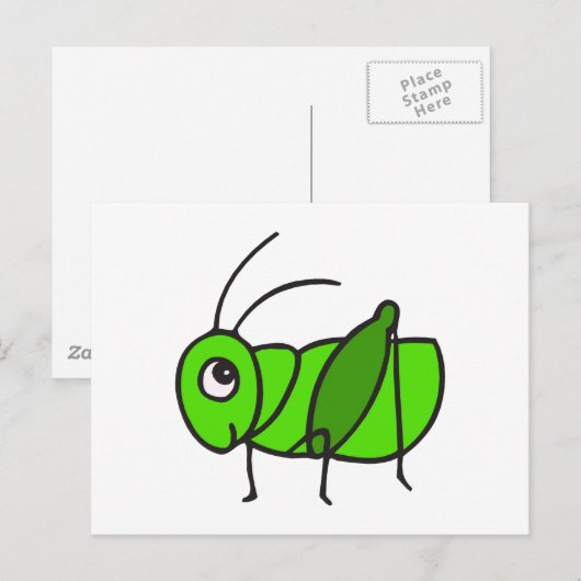 Cute Grasshopper Briefkaart (Voorkant / Achterkant)