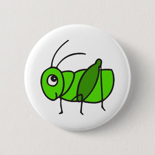 Cute Grasshopper Ronde Button 5,7 Cm (Voorkant)