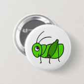 Cute Grasshopper Ronde Button 5,7 Cm (Voorkant /achterkant)