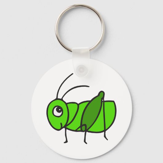 Cute Grasshopper Sleutelhanger (Voorkant)
