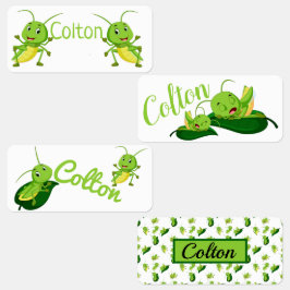 Cute Grasshoppers Labels