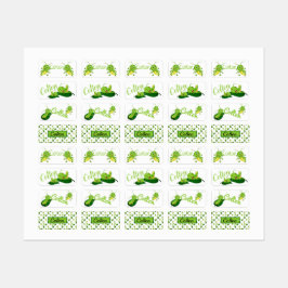 Cute Grasshoppers Labels