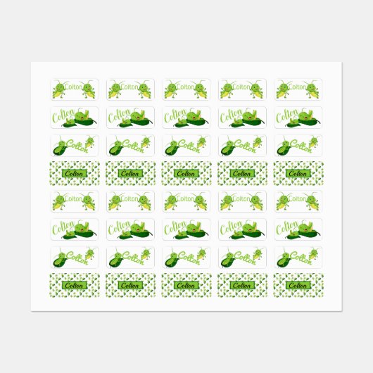 Cute Grasshoppers Labels (Vel)
