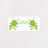 Cute Grasshoppers Labels (Design 1)