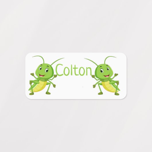 Cute Grasshoppers Labels (Design 1)