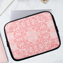 Cute Grasshoppers Mandala Laptop Sleeve