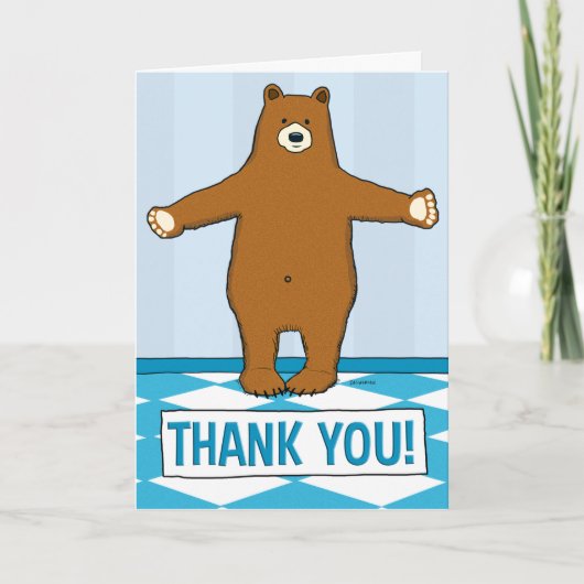 Cute Grateful Beer Hug Hartelijk dank Kaart (Voorkant)
