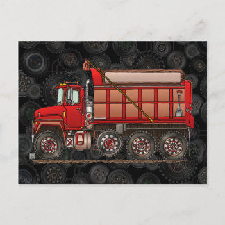 Cute Gravel Dump Truck Briefkaart