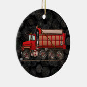 Cute Gravel Dump Truck Keramisch Ornament (Rechts)
