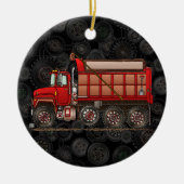 Cute Gravel Dump Truck Keramisch Ornament (Voorkant)
