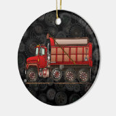 Cute Gravel Dump Truck Keramisch Ornament (Links)