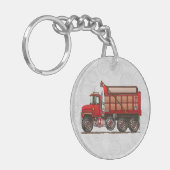 Cute Gravel Dump Truck Sleutelhanger (Voorkant Links)
