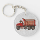 Cute Gravel Dump Truck Sleutelhanger (Voorkant)