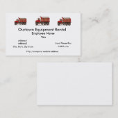 Cute Gravel Dump Truck Visitekaartje (Voorkant / Achterkant)