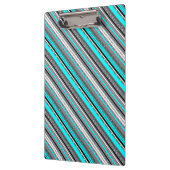 Cute gray aqua aztec patronen klembord (Links)