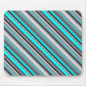 Cute gray aqua aztec patronen muismat (Voorkant)
