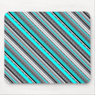 Cute gray aqua aztec patronen muismat