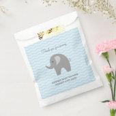 Cute gray baby shower voor olifant bedankzakje (Gezegeld)