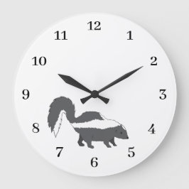 Cute Gray Baby Skunk Design Grote Klok