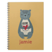 Cute Gray Beer Notitieboek (Voorkant)