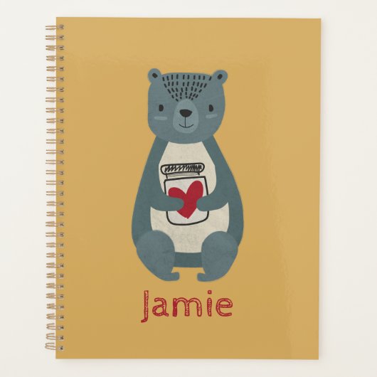 Cute Gray Beer Planner (Voorkant)