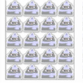 Cute Gray Cat Sticker (Voorkant)