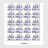Cute Gray Cat Sticker (Vel)