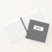 Cute Gray Charcoal White Play Day Notitieboek (Binnen)