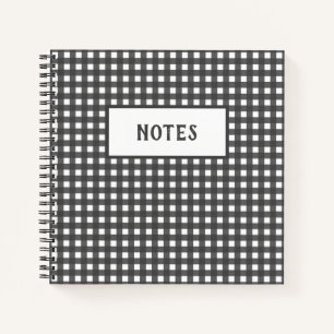 Cute Gray Charcoal White Play Day Notitieboek