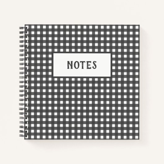 Cute Gray Charcoal White Play Day Notitieboek (Voorkant)